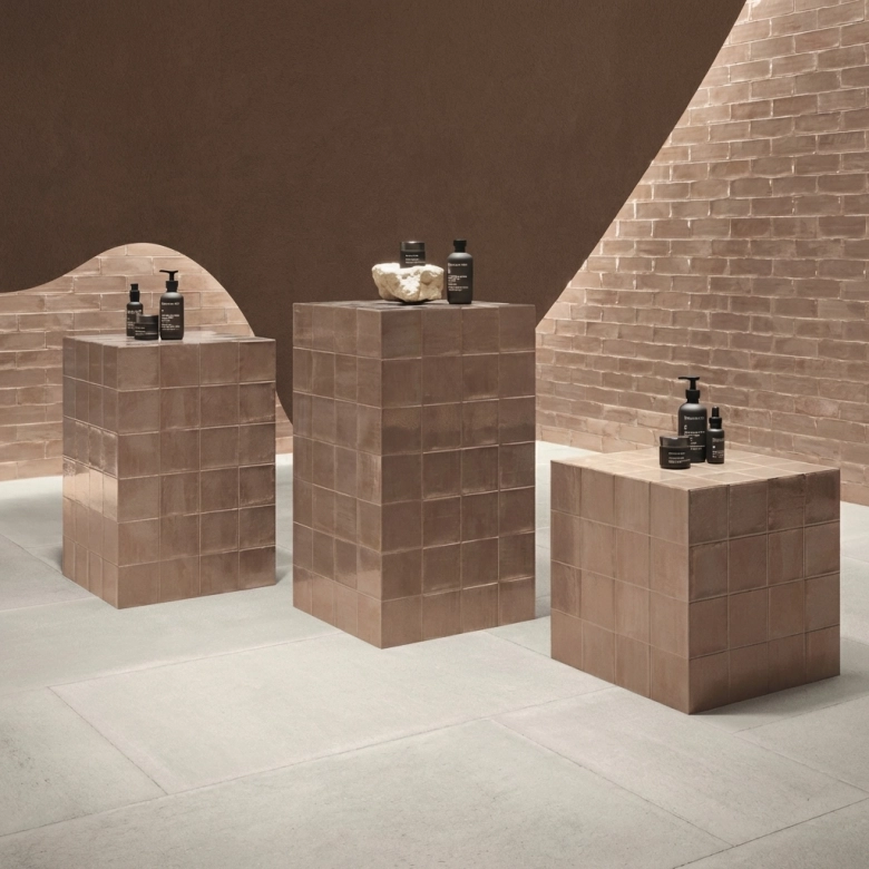 Carrelage sol effet pierre Travertin Calma blanc grisé 30,2x60,4 cm