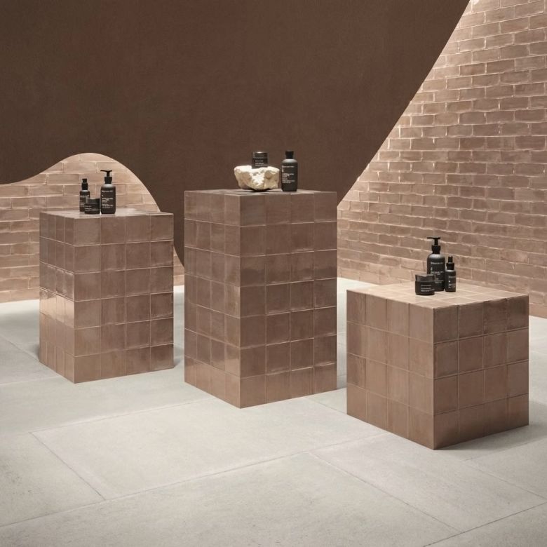 Carrelage sol effet pierre Travertin Calma blanc grisé 60,4x90,6 cm