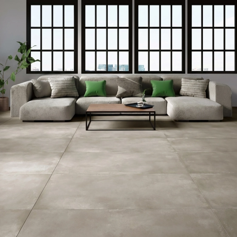 Carrelage sol moderne Brooklyn grège 60x60 cm