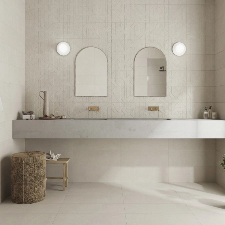 Carrelage sol effet béton Gravi Gris 30x60 cm