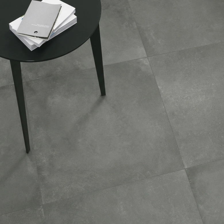 Carrelage sol effet béton Black moon clay 30x60 cm