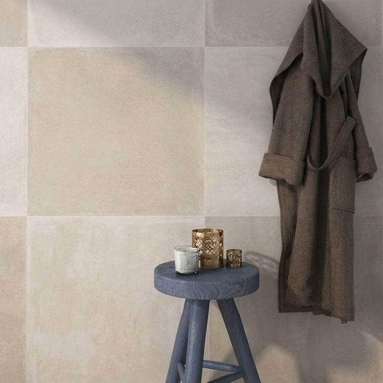 Carrelage sol effet béton Arèsterre75x75 cm