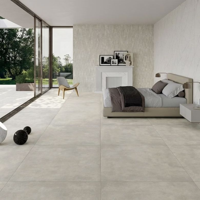 Carrelage sol effet béton Inédit grège 60x60 cm