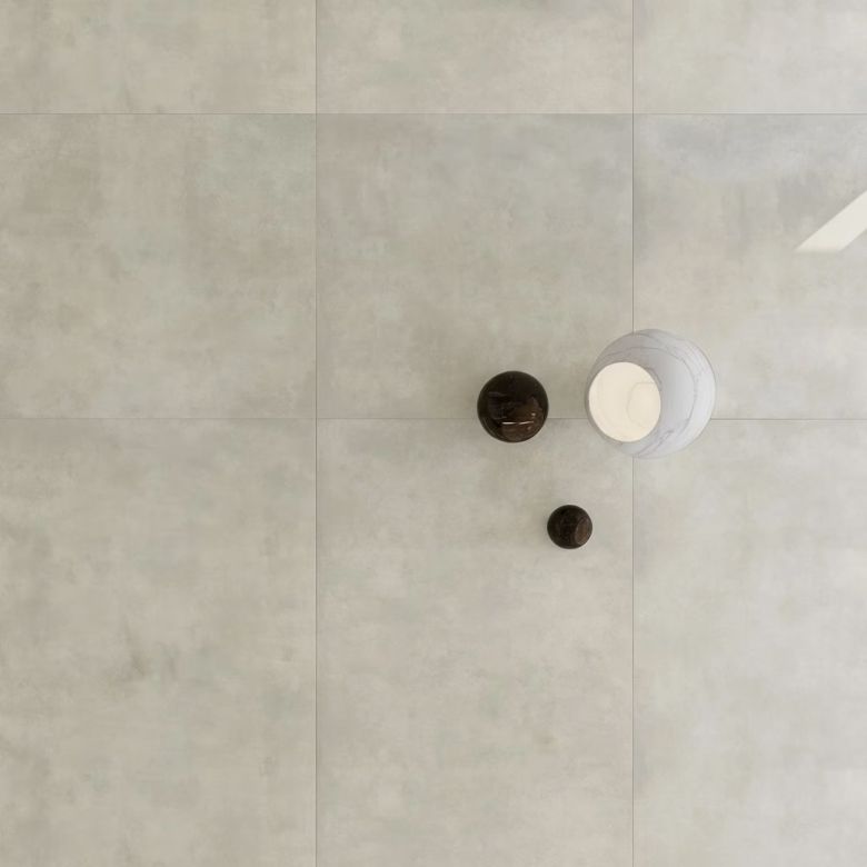 Carrelage sol effet béton Inédit grège 120x120 cm