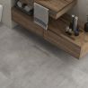 Carrelage sol effet béton Ginza gris cendré 119,8x119,8 cm