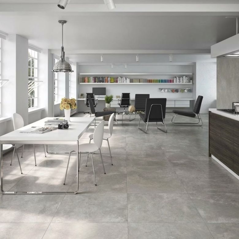 Carrelage sol effet béton Design pearl 7575 cm