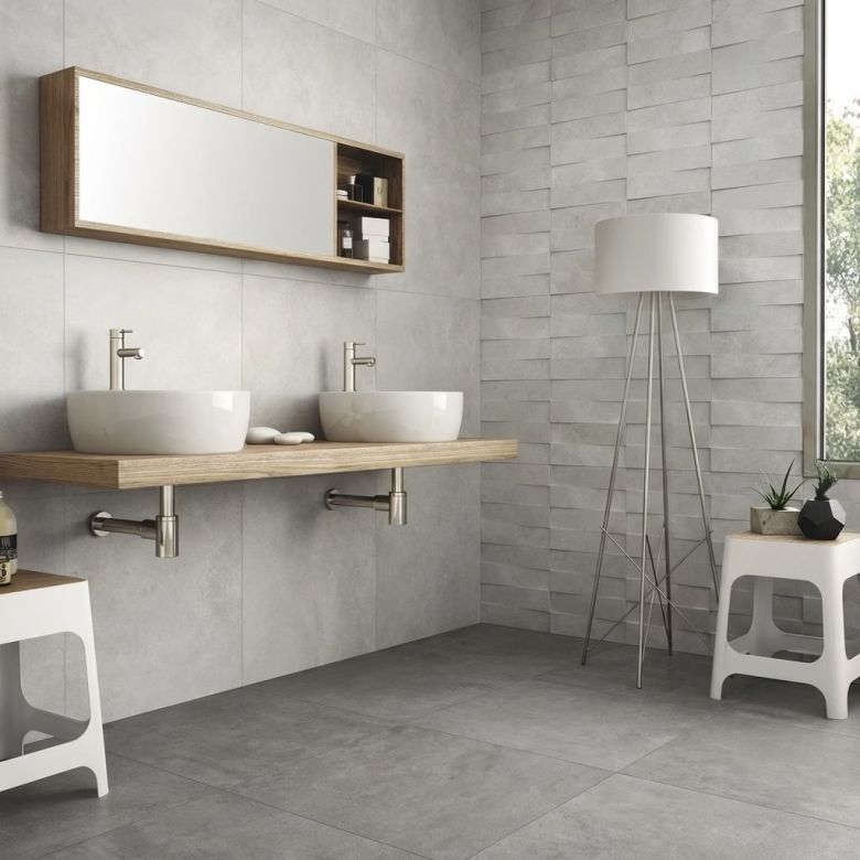 Carrelage sol effet béton Design glaciar 60120 cm