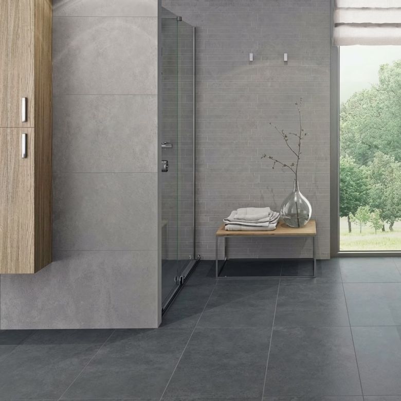 Carrelage sol effet béton Design pearl 120x260 cm