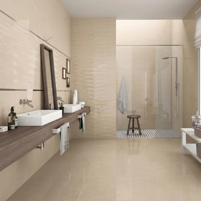 Carrelage sol brillant Carlton naturel 60x60 cm