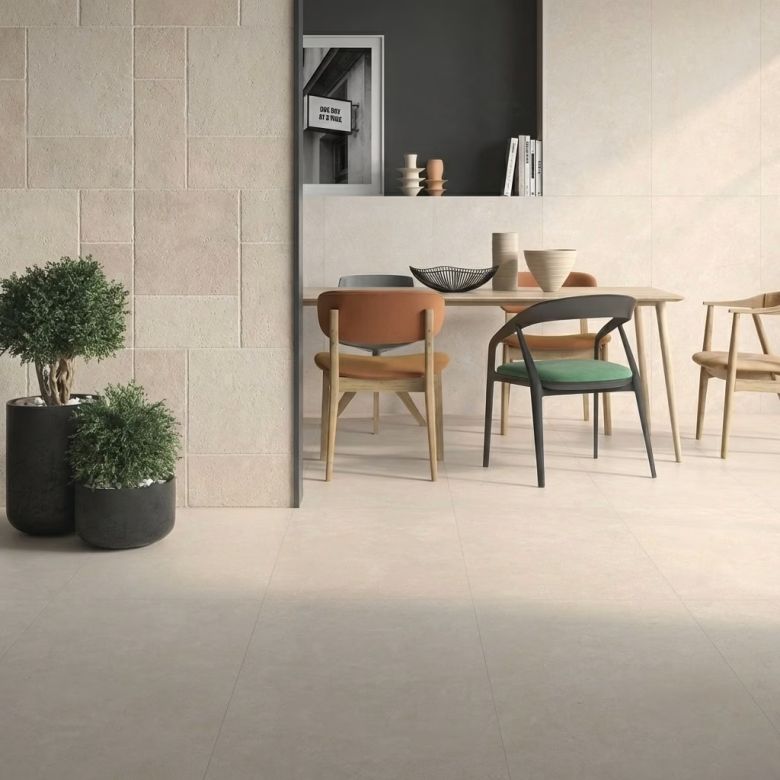 Carrelage sol moderne Rio Beige 60x120 cm