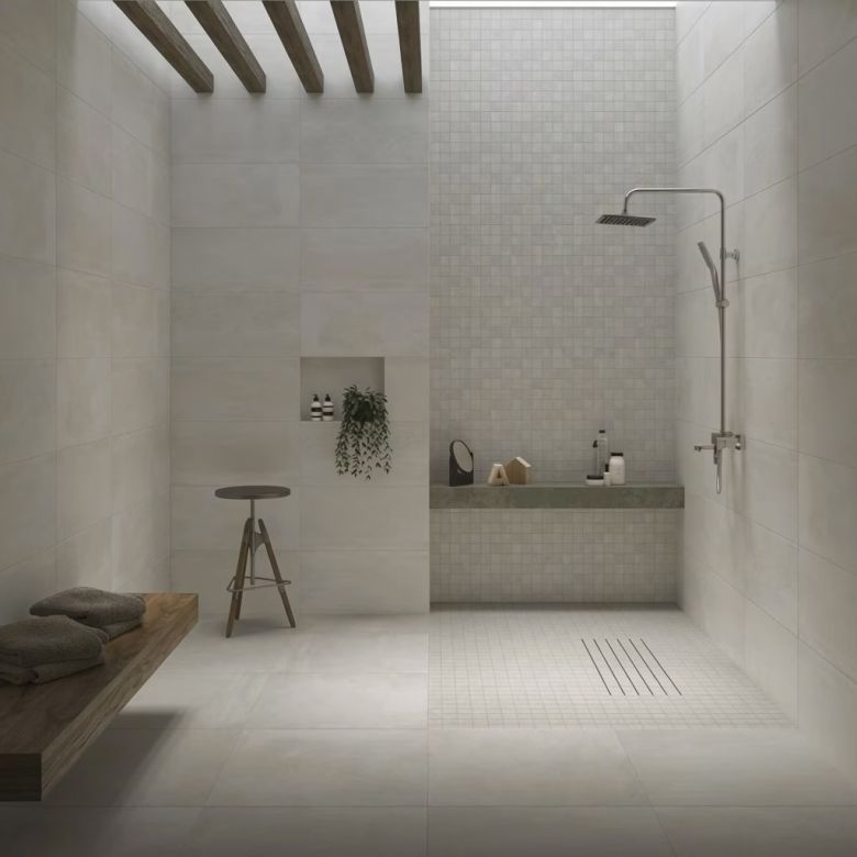 Carrelage sol moderne Day ivory 9090 cm