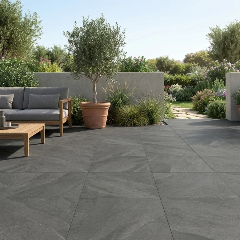 Carrelage sol extérieur effet pierre Rock crono R11 60x60 cm