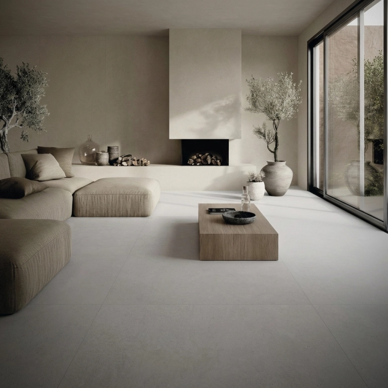 Carrelage sol moderne Berkeley beige 60x120 cm