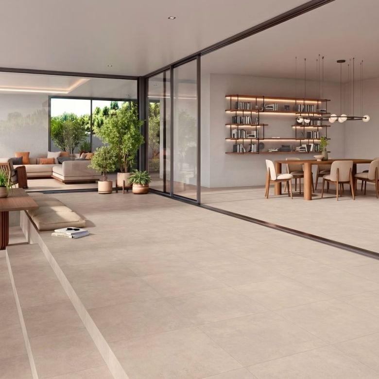 Carrelage sol moderne Rotterdam crème60x120 cm