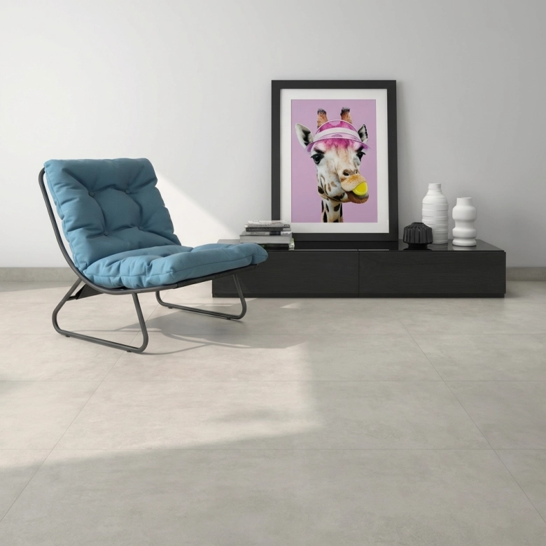 Carrelage sol moderne Nikkō gris cendré 60x60 cm