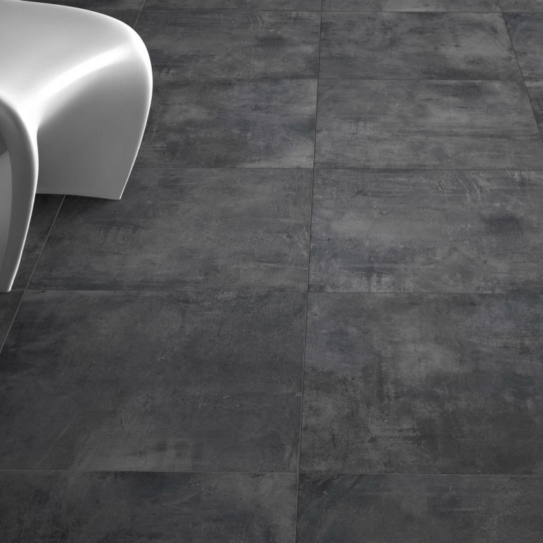 Carrelage sol moderne Tech anthracite 60x60 cm