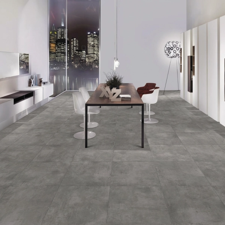 Carrelage sol moderne Tech cenere 60x60 cm