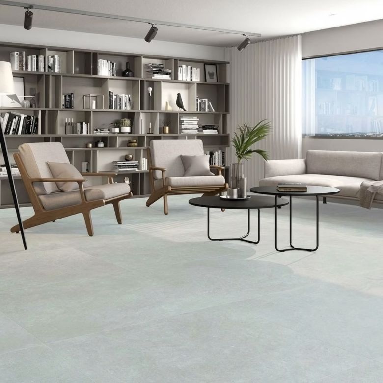 Carrelage sol effet pierre Natura grey 6060 cm