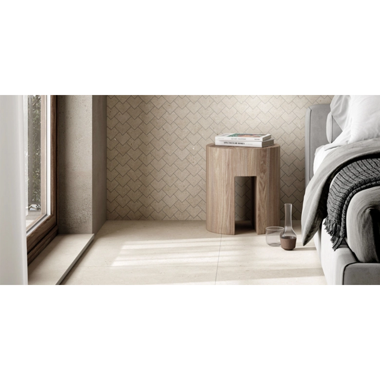 Carrelage sol effet pierre naturelle Turin sable60x120 cm