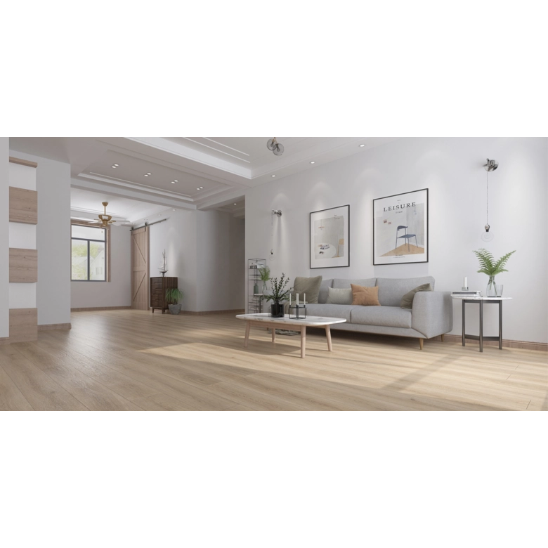 Lames PVC à clipser Umbra beige 18,2x122 cm