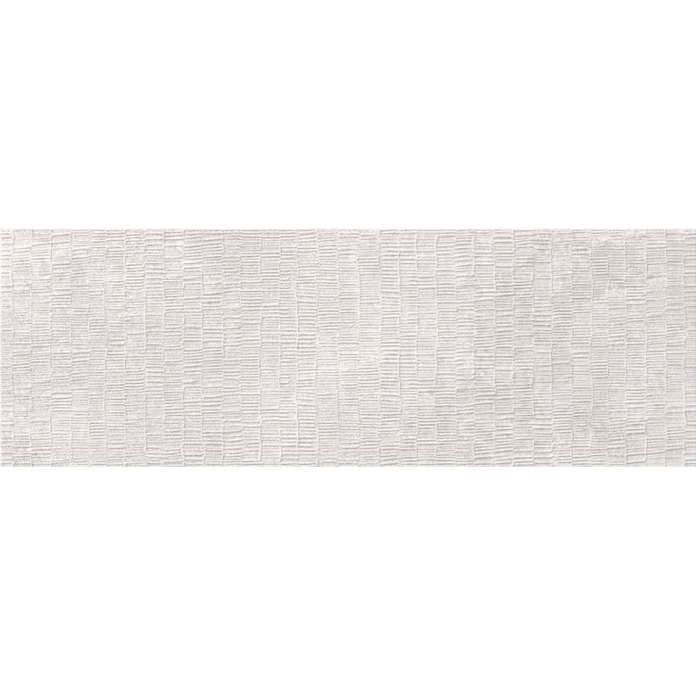 Carrelage mur Ancolie décor blanc grisé 33,3x100 cm