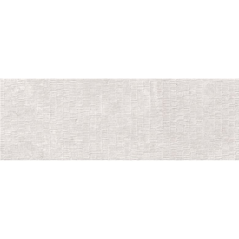 Carrelage mur Ancolie décor blanc grisé 33,3x100 cm