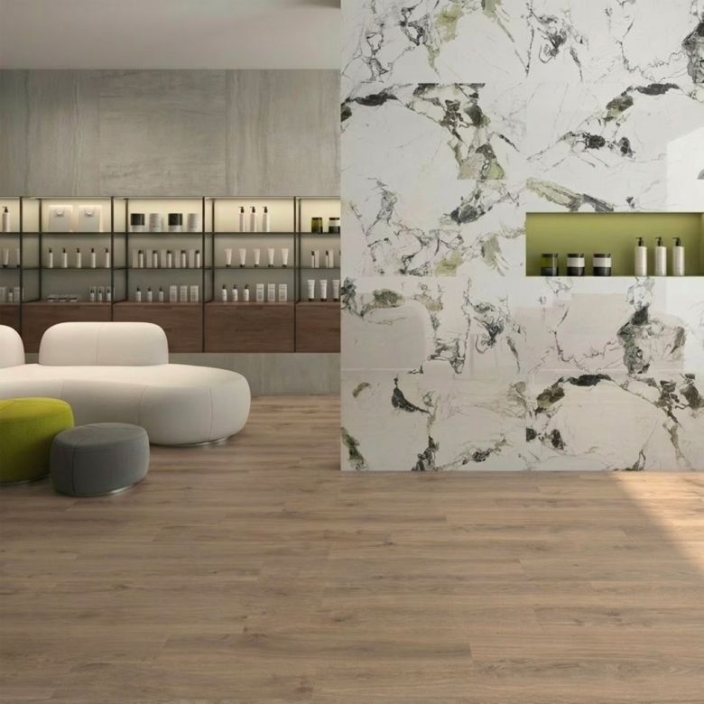 Carrelage sol imitation parquet Kornati naturel 20x120 cm