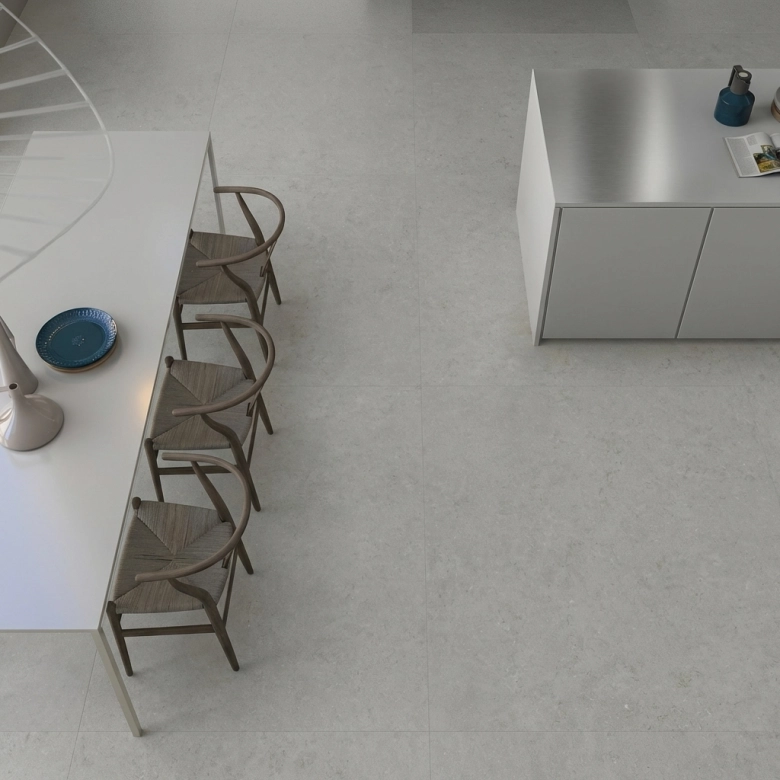 Carrelage sol effet pierre naturelle Ronda perle 60x60 cm