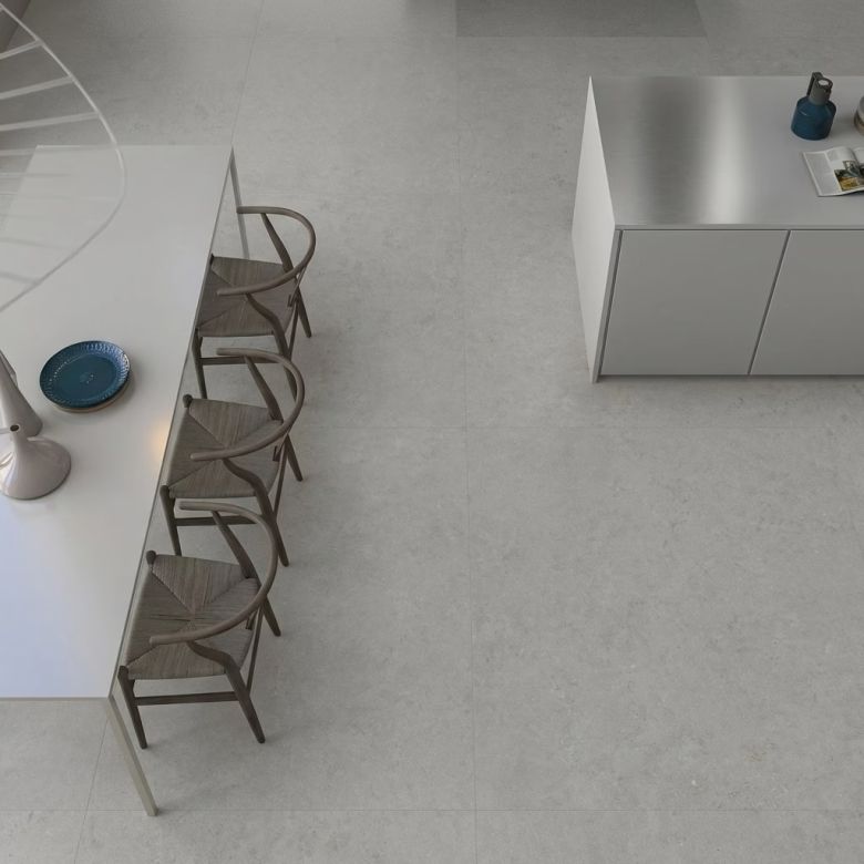 Carrelage sol effet pierre naturelle Ronda perle 60x120 cm