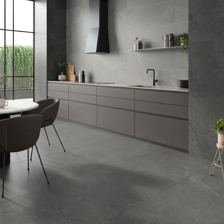 Carrelage sol effet pierre perle grey 30x60 cm