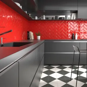 Carrelage Rouge