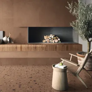 Carrelage marron
