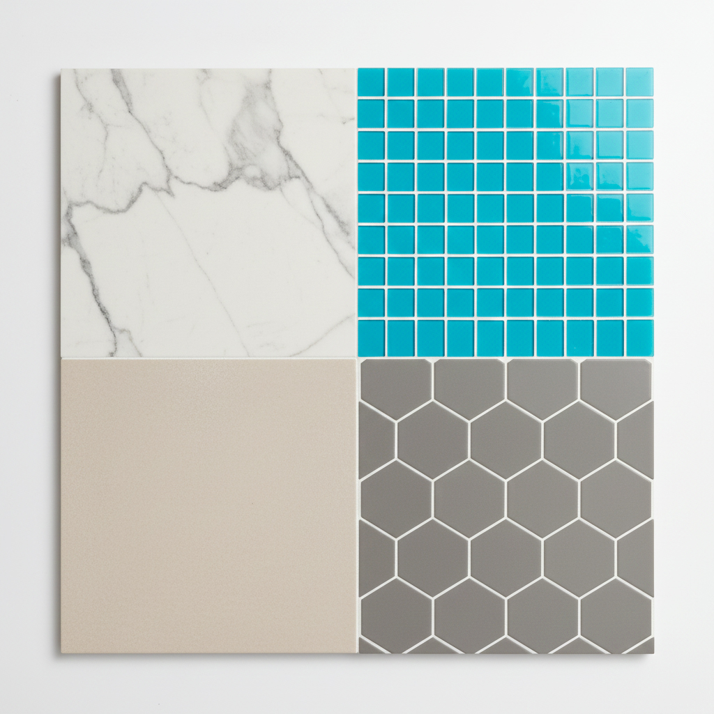 associer deux carrelage salle de bain