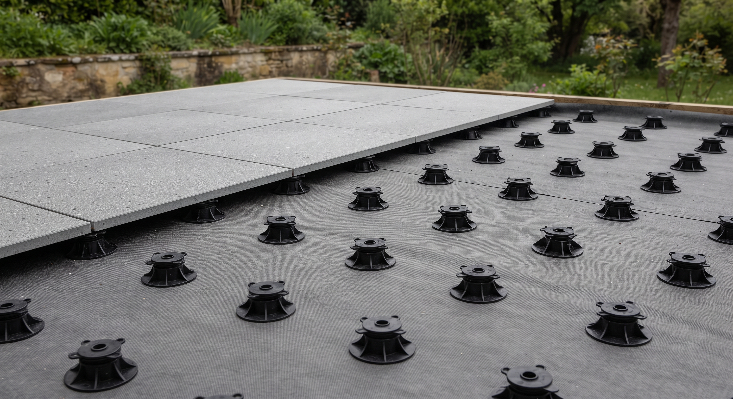 Calculateur nombre plots terrasse dalles sur plots réglables trame de pose