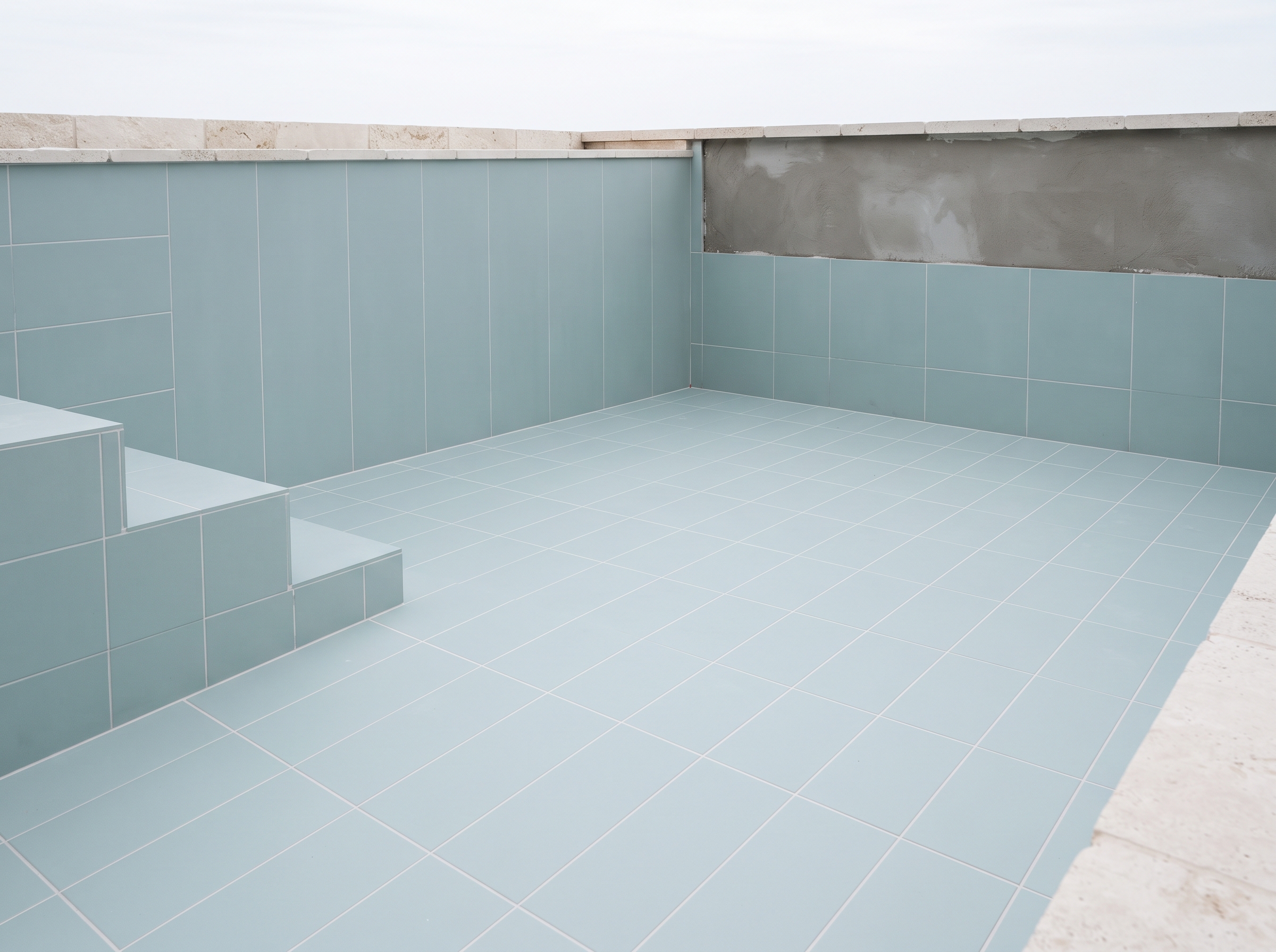 Calculateur surface carrelage piscine bassin fond parois profondeur métrage