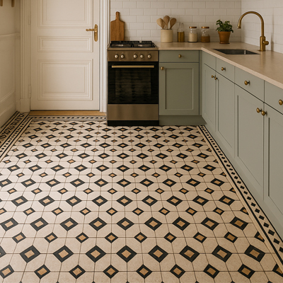 carrelage cuisine appartement haussmannien