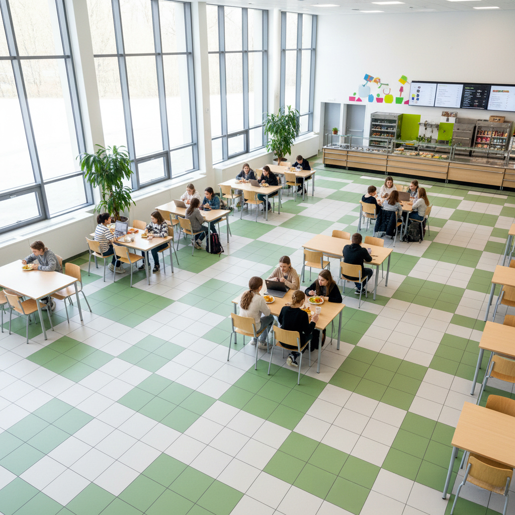 carrelage ecole cantine scolaire