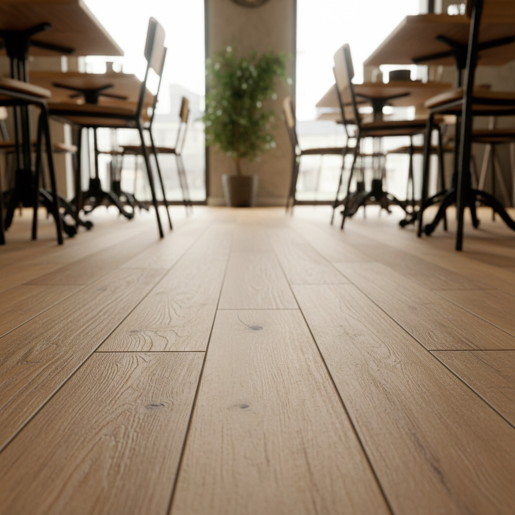 Carrelage effet bois pour restaurant convivial