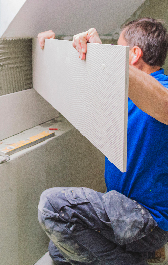 carrelage grand pour petite salle de bain