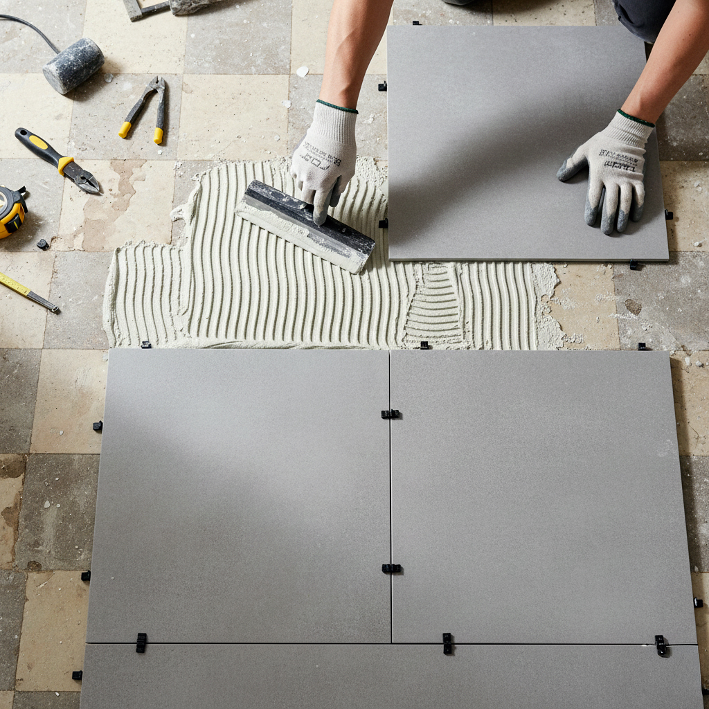 pose carrelage sur ancien carrelage