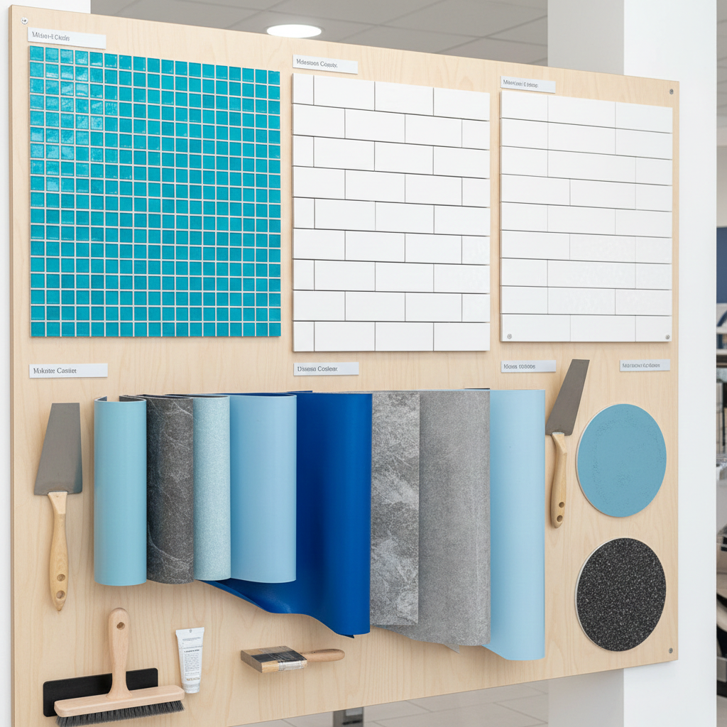 Comparatif revêtements piscine Revêtement piscine carrelage mosaïque liner membrane choix matériaux comparatif