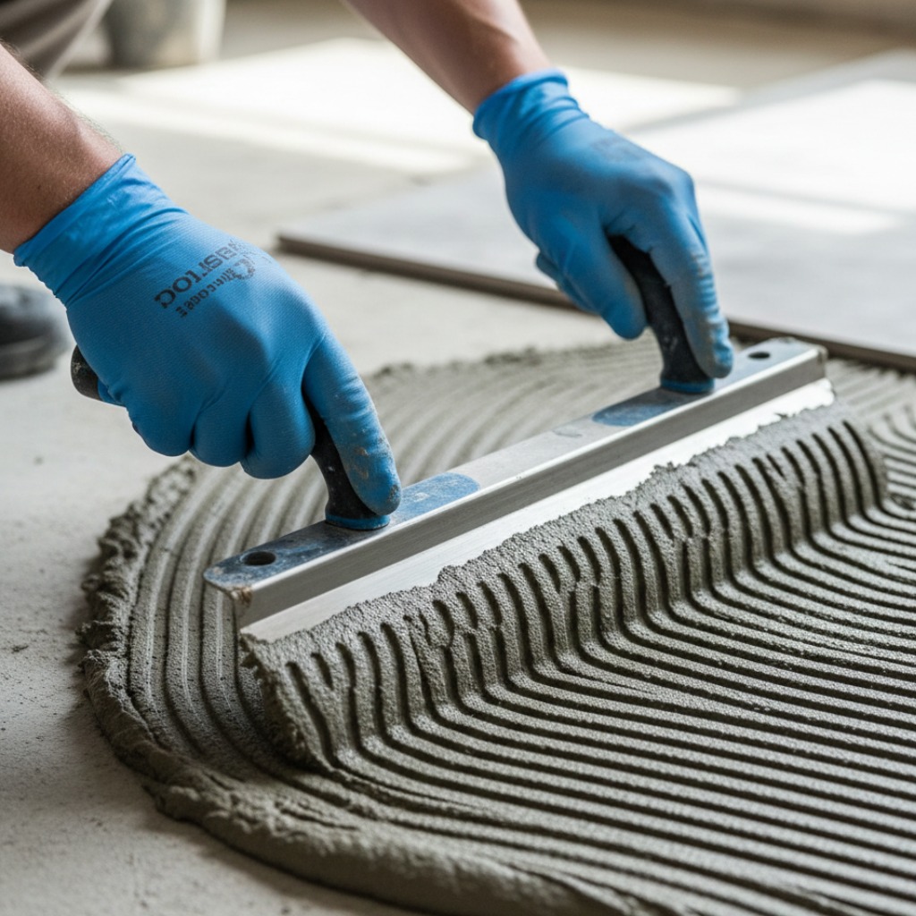 coller et poser son carrelage