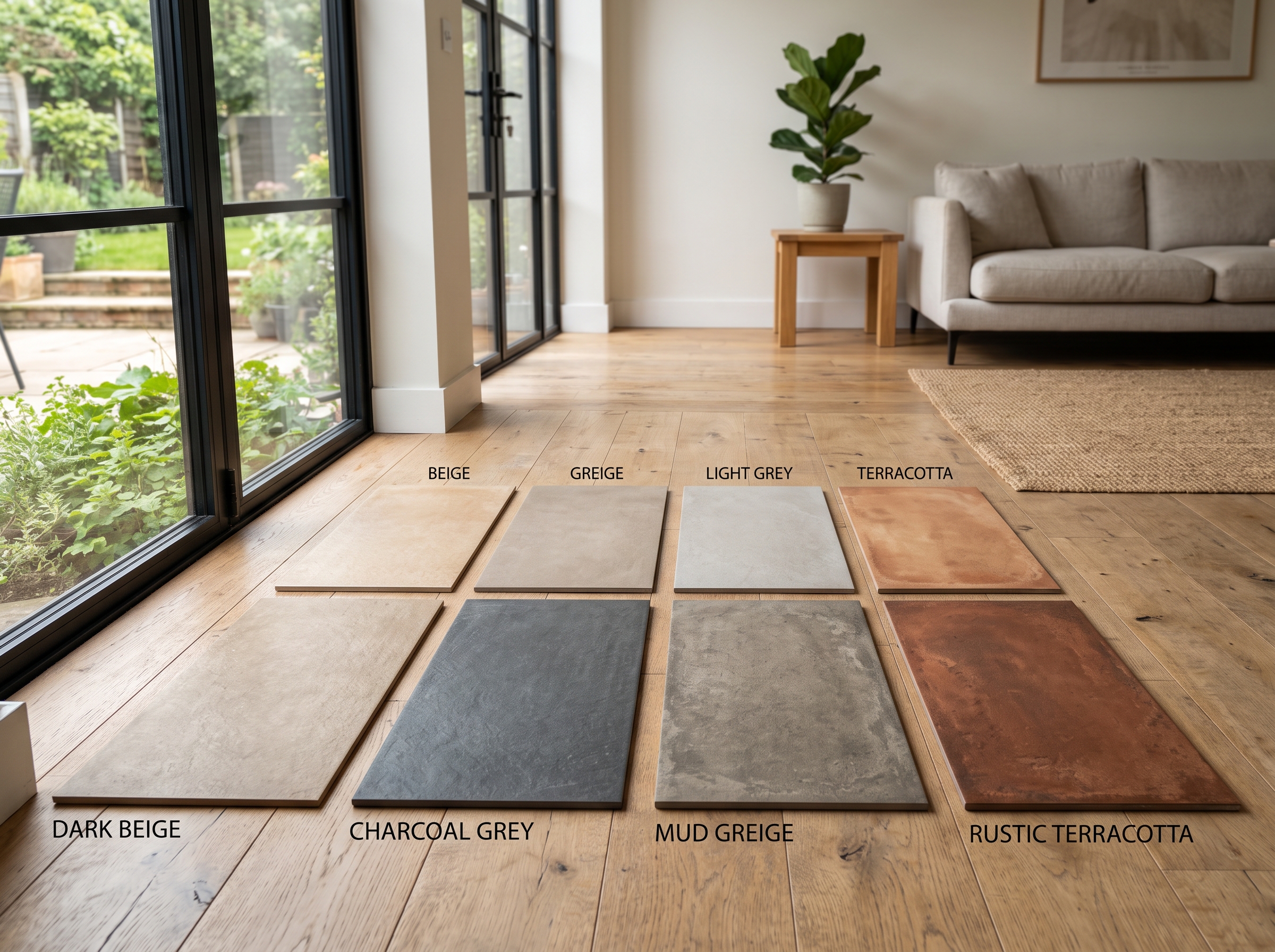 Choix couleur carrelage intérieur Palette couleurs carrelage intérieur beige greige gris terracotta harmonie déco