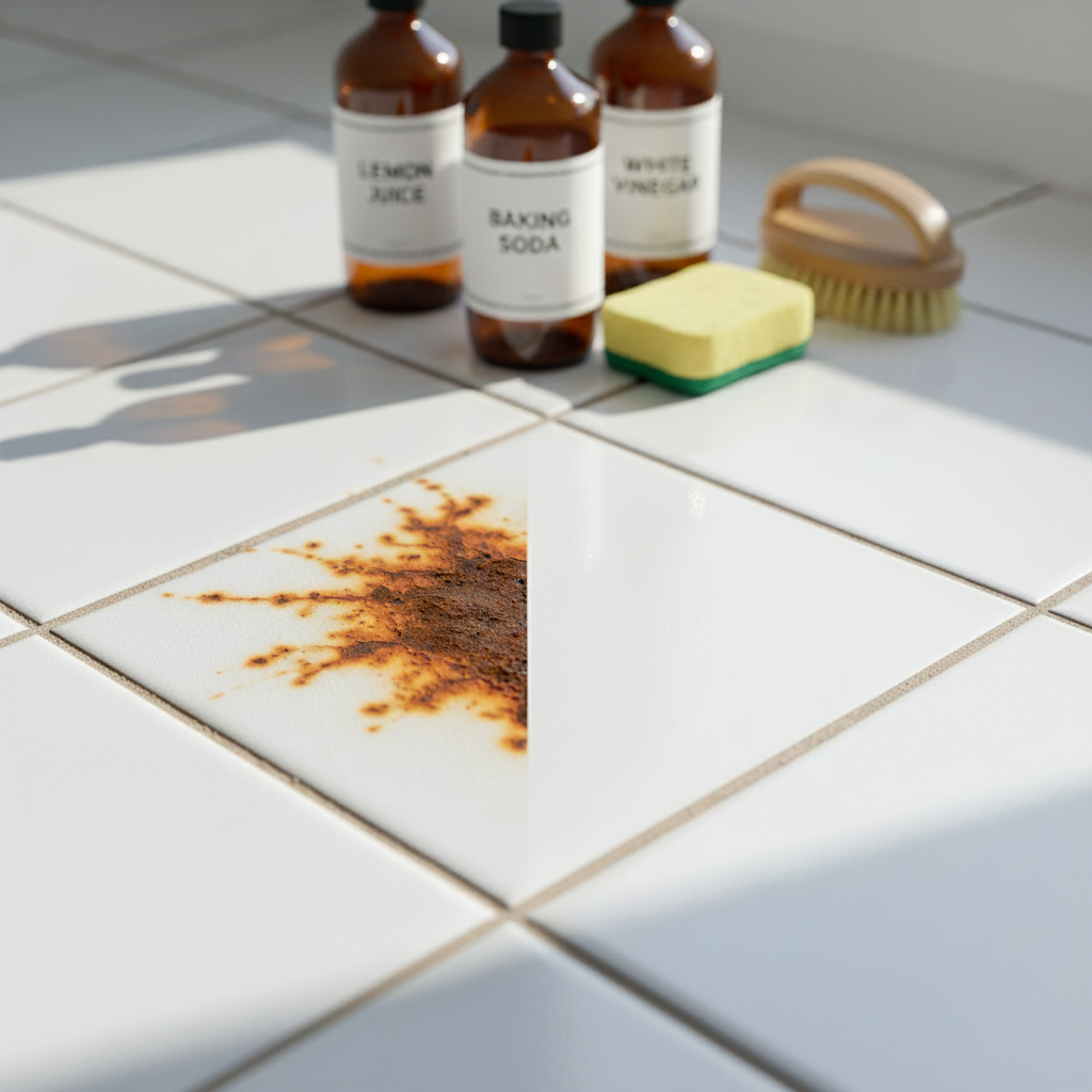 Enlever la rouille sur carrelage