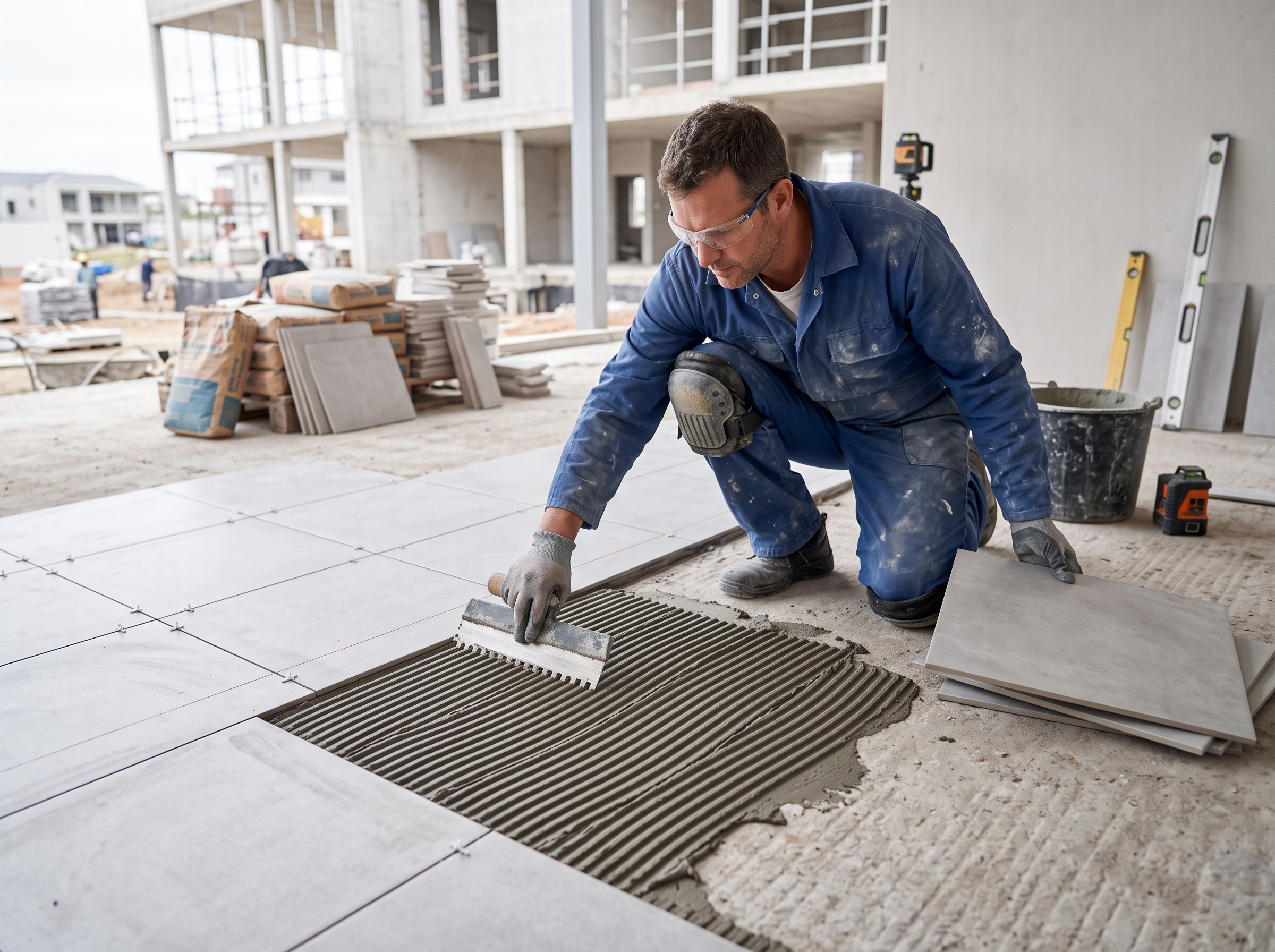 Guides pose carrelage fondamentaux Pose carrelage fondamentaux chantier peigne colle chape calepinage règles de l'art