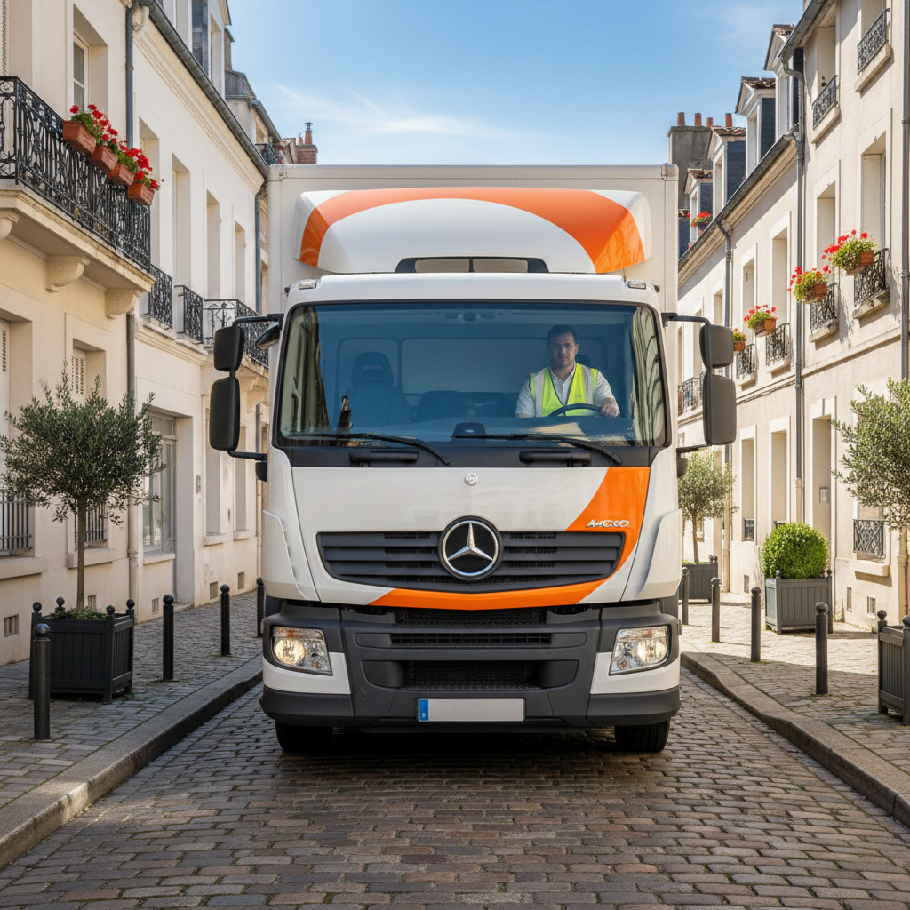 Camion livraison carrelage Reflex Boutique France entière