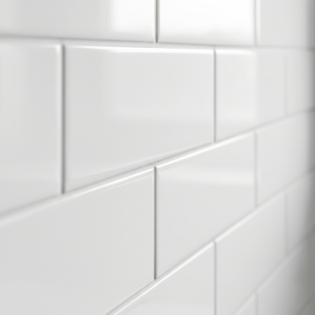 Nettoyage professionnel des joints de carrelage blanc immaculé