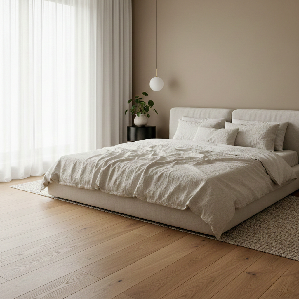 Guide choix parquet chambre coucher bois naturel confort repos détente