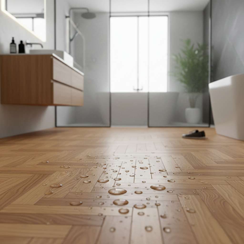 Parquet salle de bain