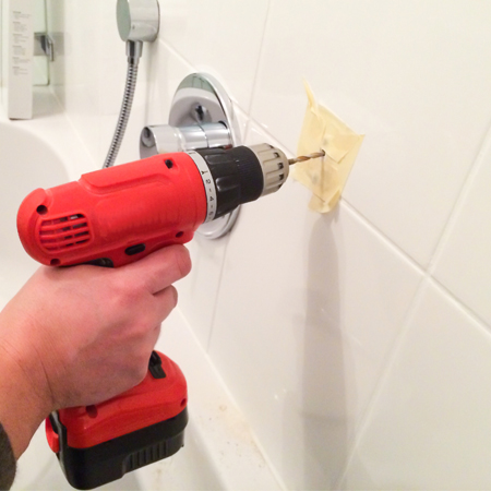 percer carrelage mur